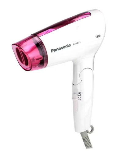 Panasonic Hair Dryer 1200W Quick Compact Gentle Drying, Foldable Eh Nd21 Pink/White