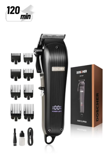 Doscher RF-1971 Professional Hair Clipper – Powerful, Versatile, and User-Friendly for Salon-Quality Results at Home