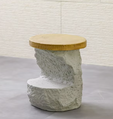 Danube Home Bloom MGO Side Table - Outdoor Garden Accessory, 39.5cm x 39.5cm x 47.5cm - Ideal for Patio, Deck, or Garden Ornaments