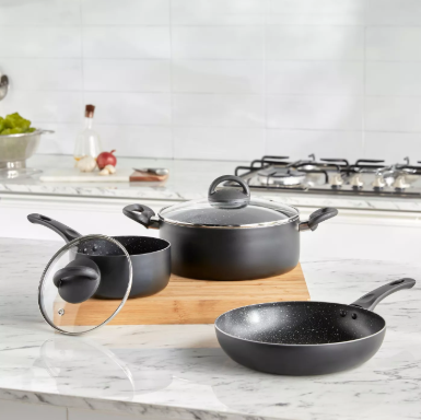 Home Centre Essential 5-Piece Aluminium Cookware Set