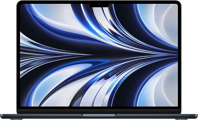 Renewed Apple MacBook Air M2 13.6-Inch Liquid Retina Display 8GB RAM 256GB SSD Midnight