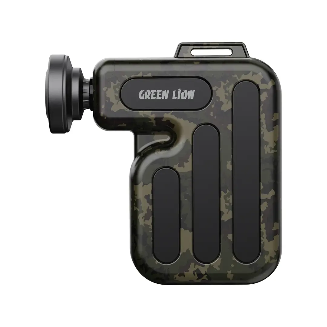 Green Lion Minion Portable Mini Deep Tissue Massage Gun - Military Green