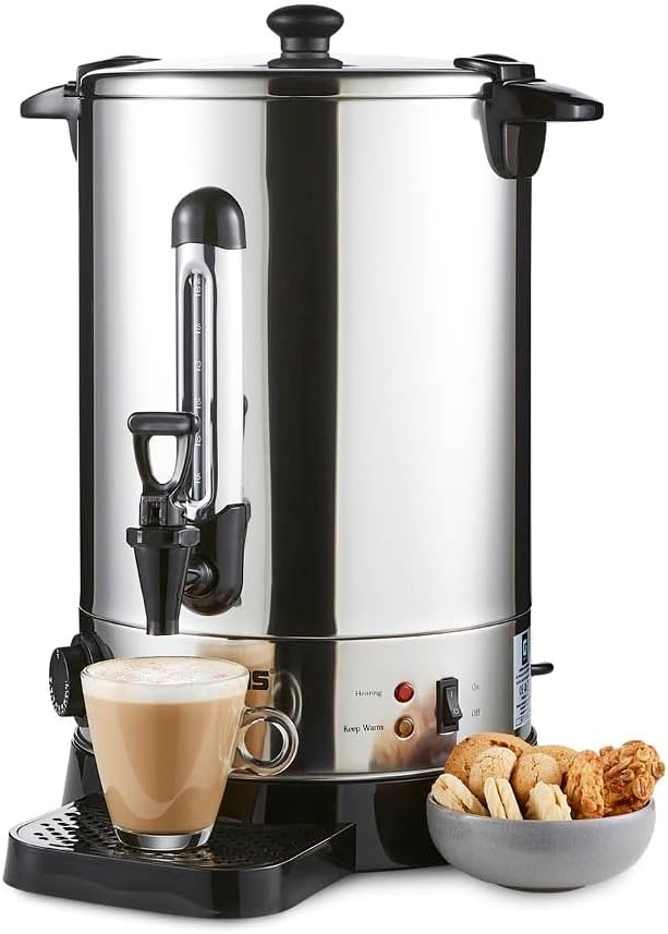 Geepas 1650W 15L Stainless Steel Hot Water Dispenser and Kettle - Silver