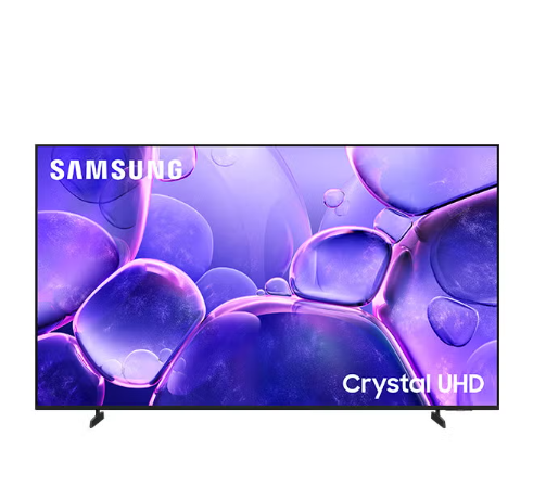 55 Inch Crystal UHD TV, U8000F, 4K, Crystal Processor 4K, MetalStream Design, Knox Security, Endless Free Content, Smart TV, UA55U8000FUXZN (2025 - UAE Version) U8000F BLACK