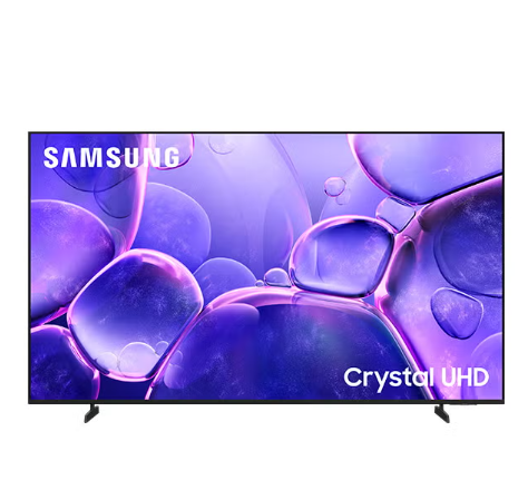 75 Inch Crystal UHD TV, U8000F, 4K, Crystal Processor 4K, MetalStream Design, Knox Security, Endless Free Content, Smart TV, UA75U8000FUXZN (2025 - UAE Version) U8000F BLACK