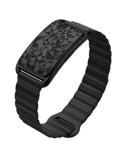 Porodo TrackFit Arc Smart Fitness Tracker With Magnetic Strap ( black