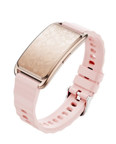 Porodo TrackFit Arc Smart Fitness Tracker With Silicone Strap pink