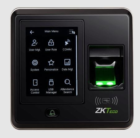 ZKTeco SF300-ID Biometric Fingerprint & RFID Access Control Terminal with 2.8″ TFT Screen, TCP/IP, RS485, USB – Black