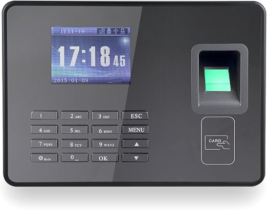 GoolRC A8 Engineering Flagship Biometric Fingerprint Attendance Machine Employee Checking-in Recorder TCP/IP 2.8 inch LCD Screen DC 5V Time Attendance Clock
