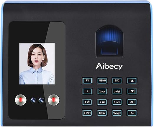 GoolRC Intelligent Attendance Machine Face Fingerprint Password Recognition Mix Biometric Time Clock for Employees with Voice Broadcast Function Support Multi-language
