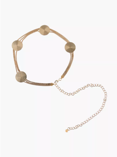 Metal Belt with Lobster Clasp Closure L-XL