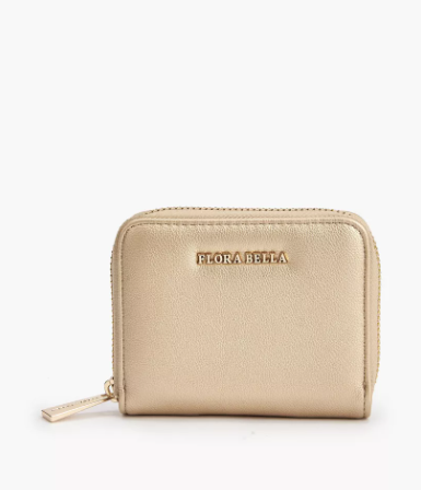 Flora Bella Textured Zip-Around Wallet - Gold