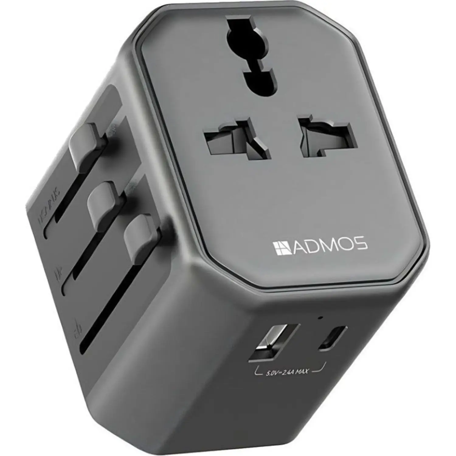 Admos Global Use International Travel Adapter 2500W ADMOS AM-701