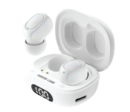 Green Lion Mittersill True Wireless Earbuds - White