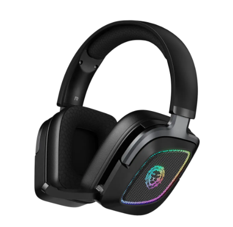 Green Lion Battle Wireless Gaming Headphones - Black