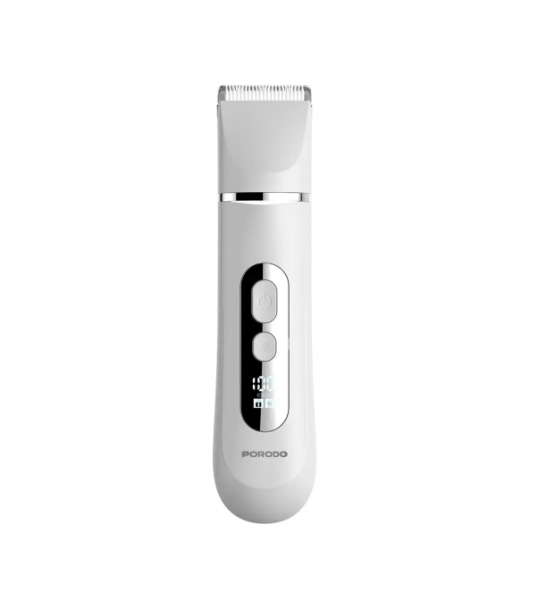 Porodo 4 in 1 Electric Face & Body Trimmer with Smart LED Display - White