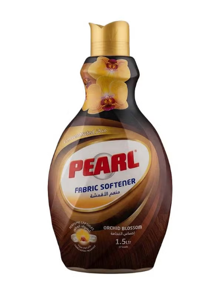 منعم أقمشة اللؤلؤ مركز 1.5 لتر أوركيد بلوسوم عطر كبسولات بلسم غسيل عطري طويل الأمد 1.5 لتر