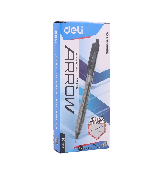 Ball Point .7mm Bk (1x12)(Retractable)