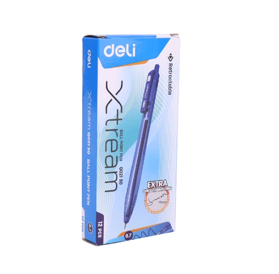 Retractable Smooth B/Pen .7mm BL(1X12)