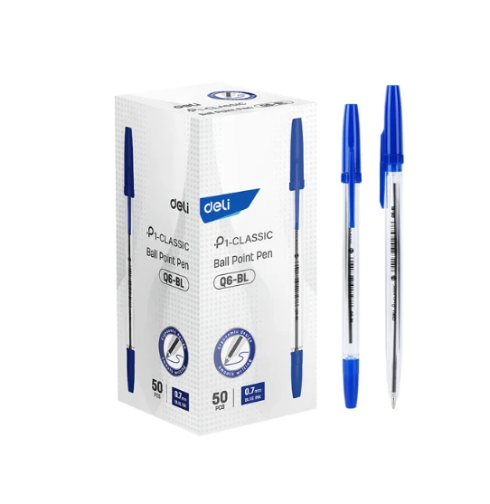 Smooth Ball Point Pen Blue .7mm (1x50)