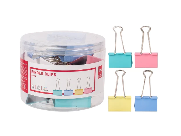 Colorful Binder Clips 51mm (2") (1x12)