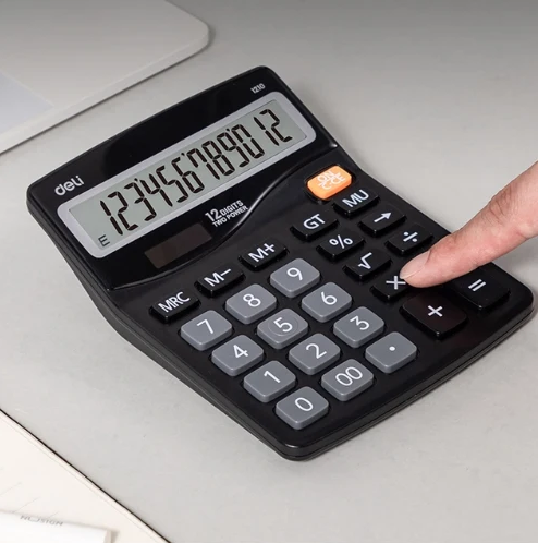 Dual Power Calculator Plastic 12 Digits