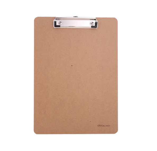 A4 Wooden Clip Board with Pressure Clip
