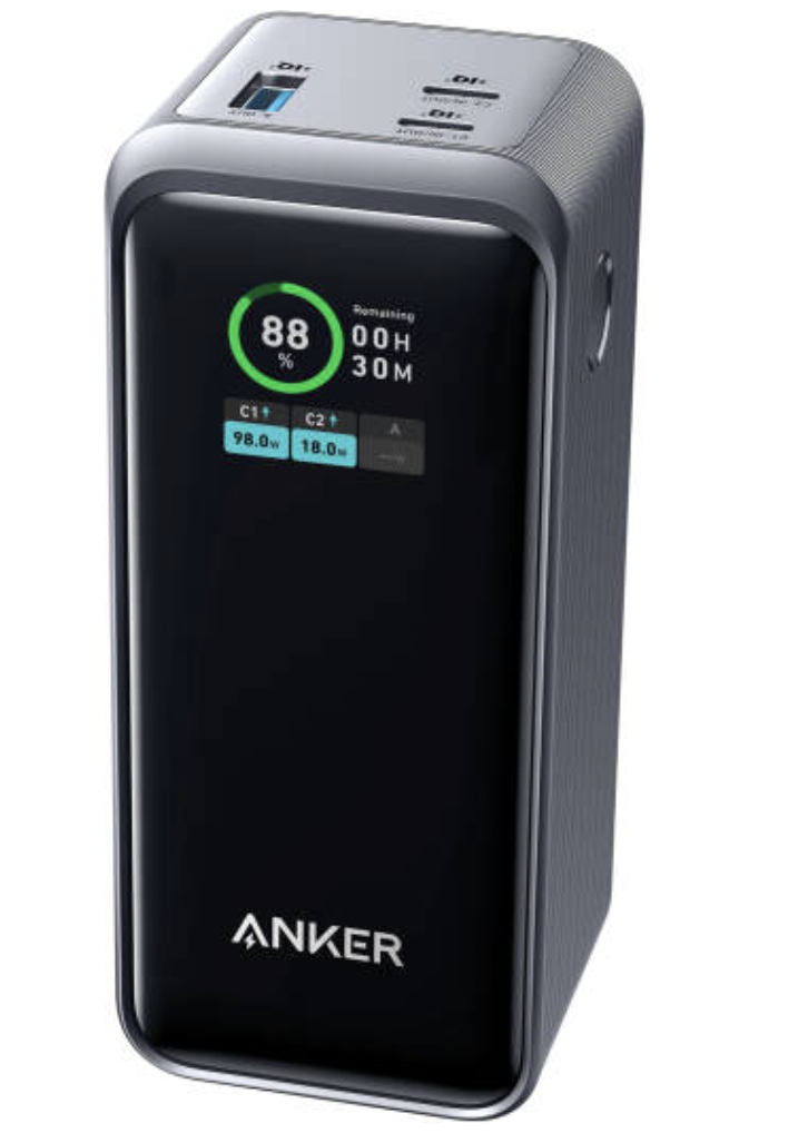 Anker Prime Power Bank, 20,000mAh Portable Charger with 200W Output, Smart Digital Display, 2 USB-C and 1 USB-A Port Compatible with MacBook Pro/Air, iPhone 17/16 Series, Samsung, Huaiwei, Dell