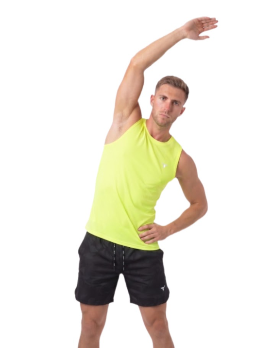LiftRift Sleeveless Mens T-Shirt - Fluorescent green - S