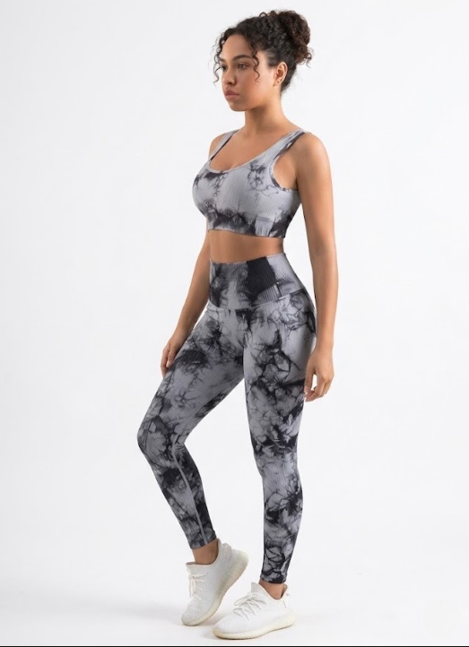 FunkyHues Performance-Stride Fitness Leggings - Grey - M