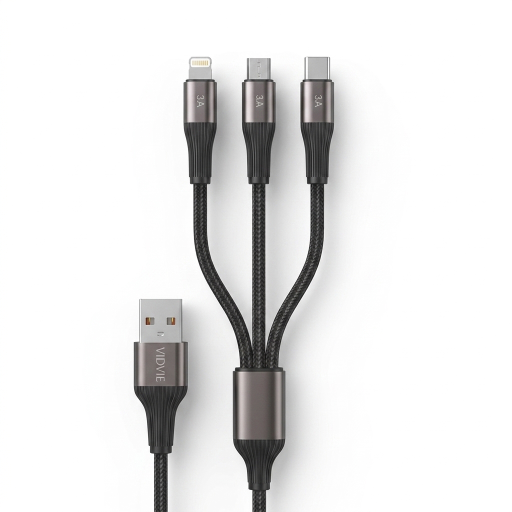 Vidvie CB4022  3 in 1 Multi Charging Data Cable