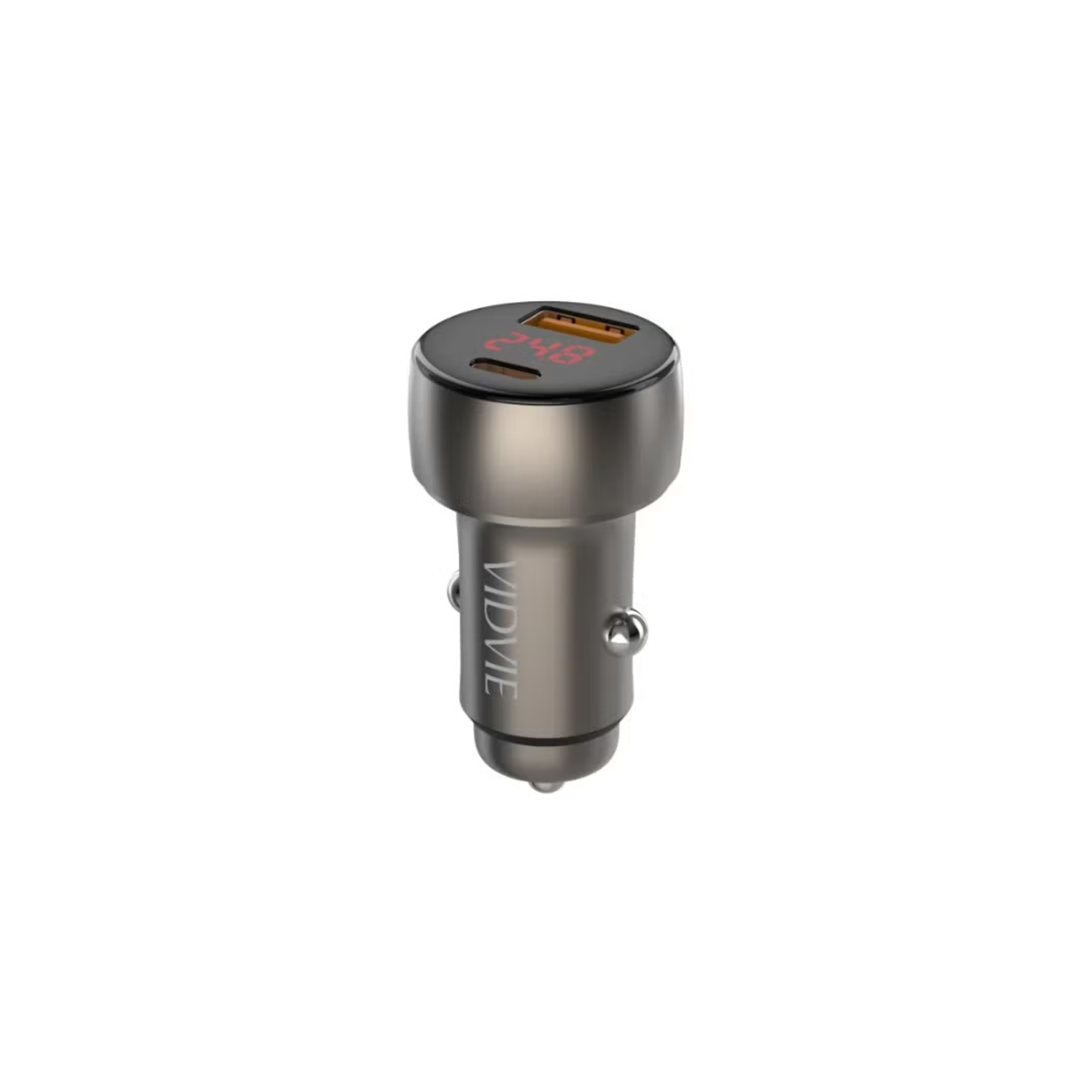 VIDVIE CC547 48W Dual USB Fast Car Charger with Digital Display