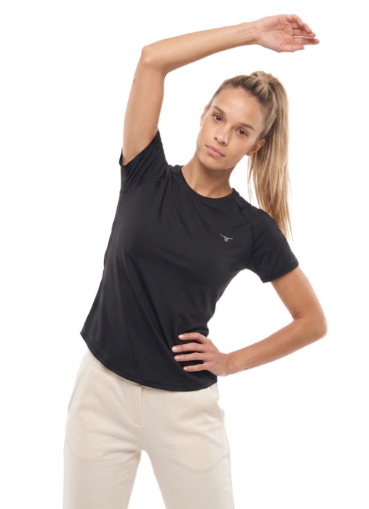 Flexx تي شيرت Womens تي شيرت - أسود - S