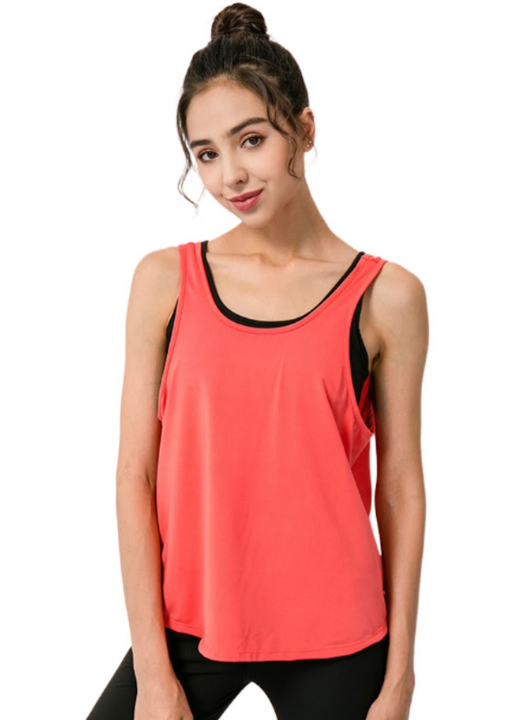 BreezyBack Tie back تانك توب - أحمر - L