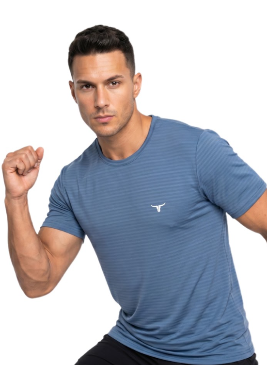 AirmanArmor - Mens تي شيرت - رمادي أزرق - XL