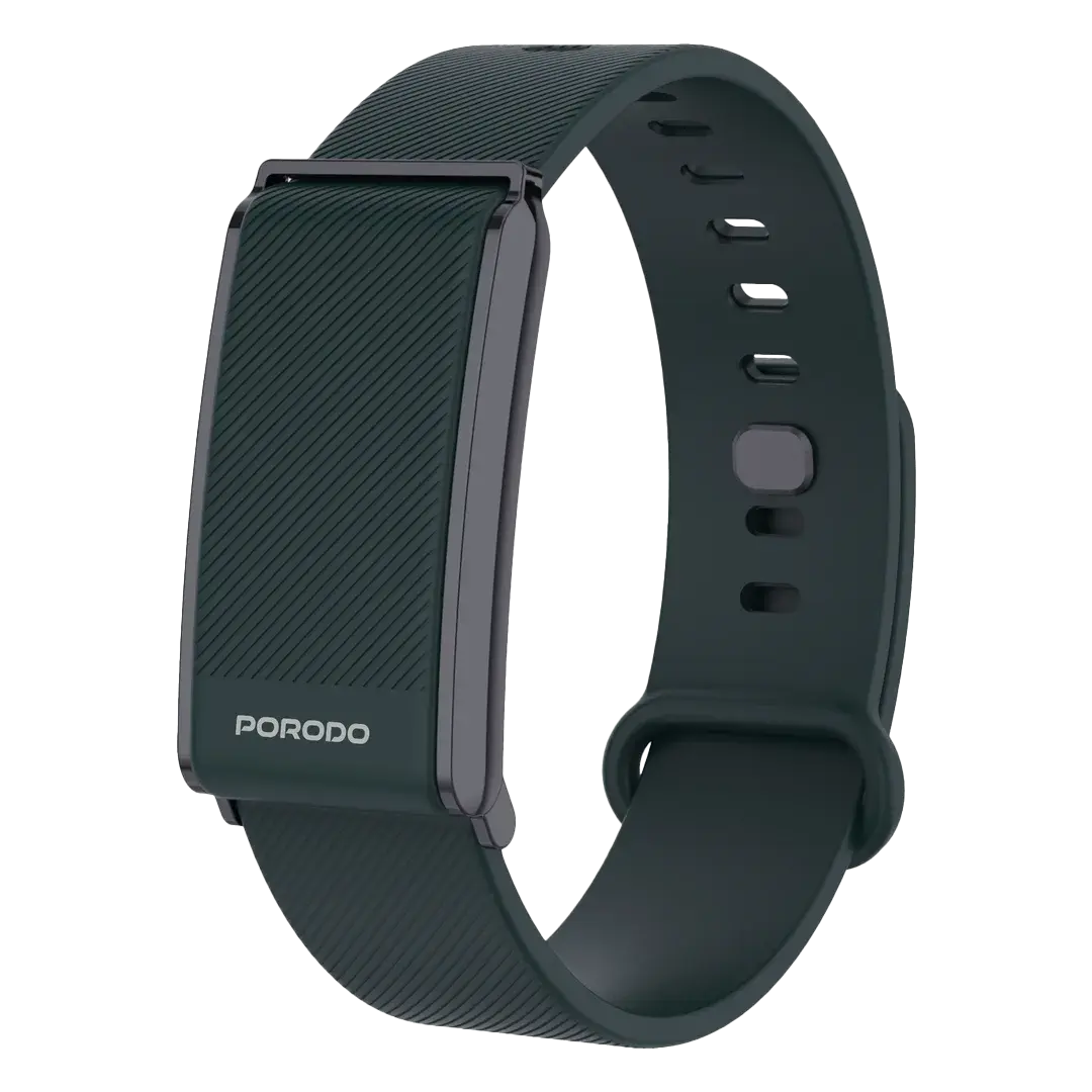 Porodo Trackfit Screenless Smart Fitband with Fitness App Support - Green