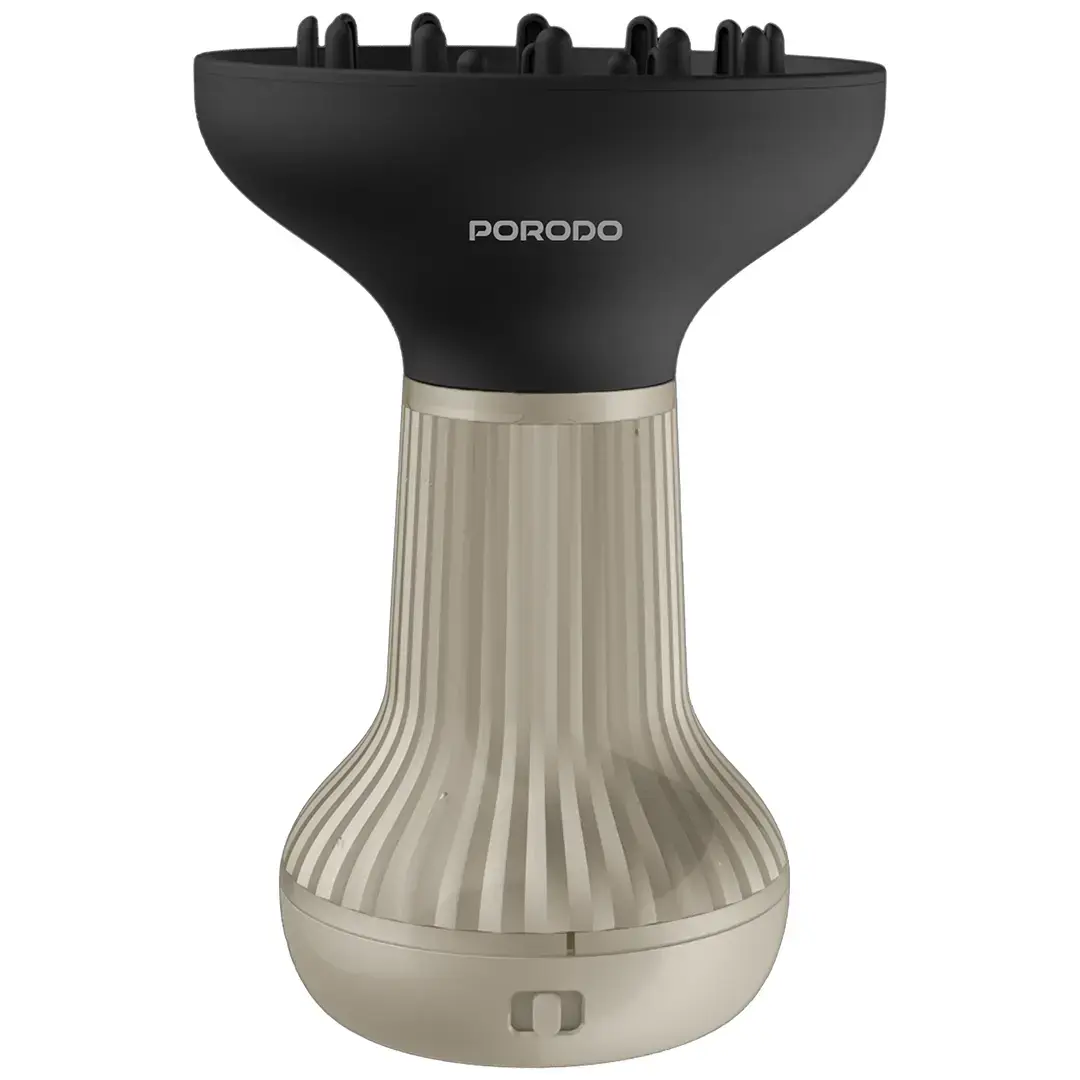 Porodo Portable High-Speed Hair Diffuser and Dryer for Curly Hair - Black & Gold