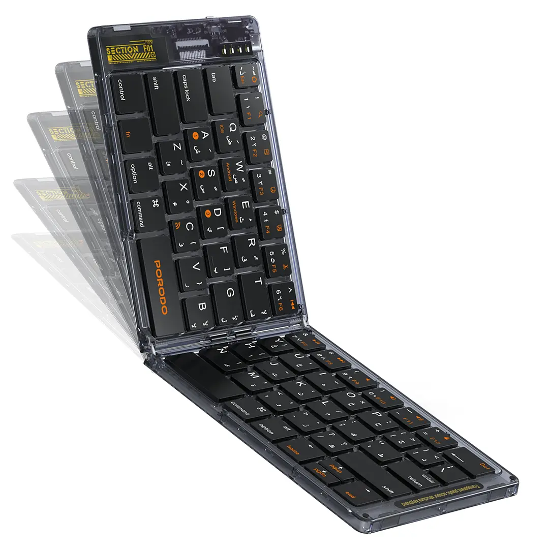 Porodo Crystal Shell Wireless Keyboard