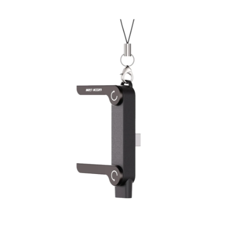 Green Lion USB-C 2-In-1 OTG Holder - Black