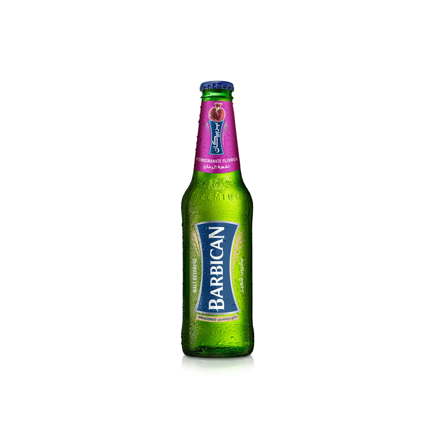 Barbican Pomegranate Flavour Non-Alcoholic Malt Beverage Bottle, 330ml Pack of 6