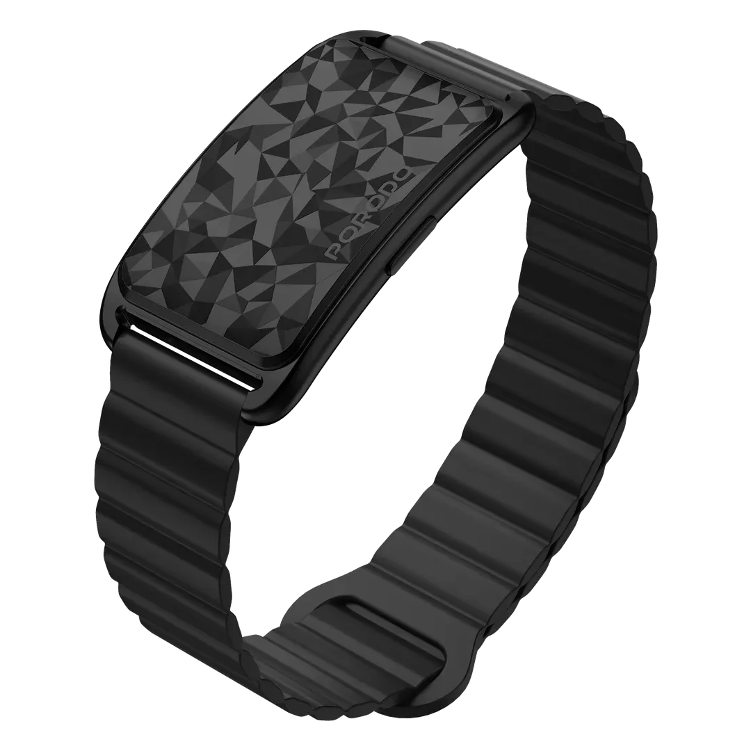 Porodo TrackFit Arc Smart Fitness Tracker With Magnetic Strap ( black