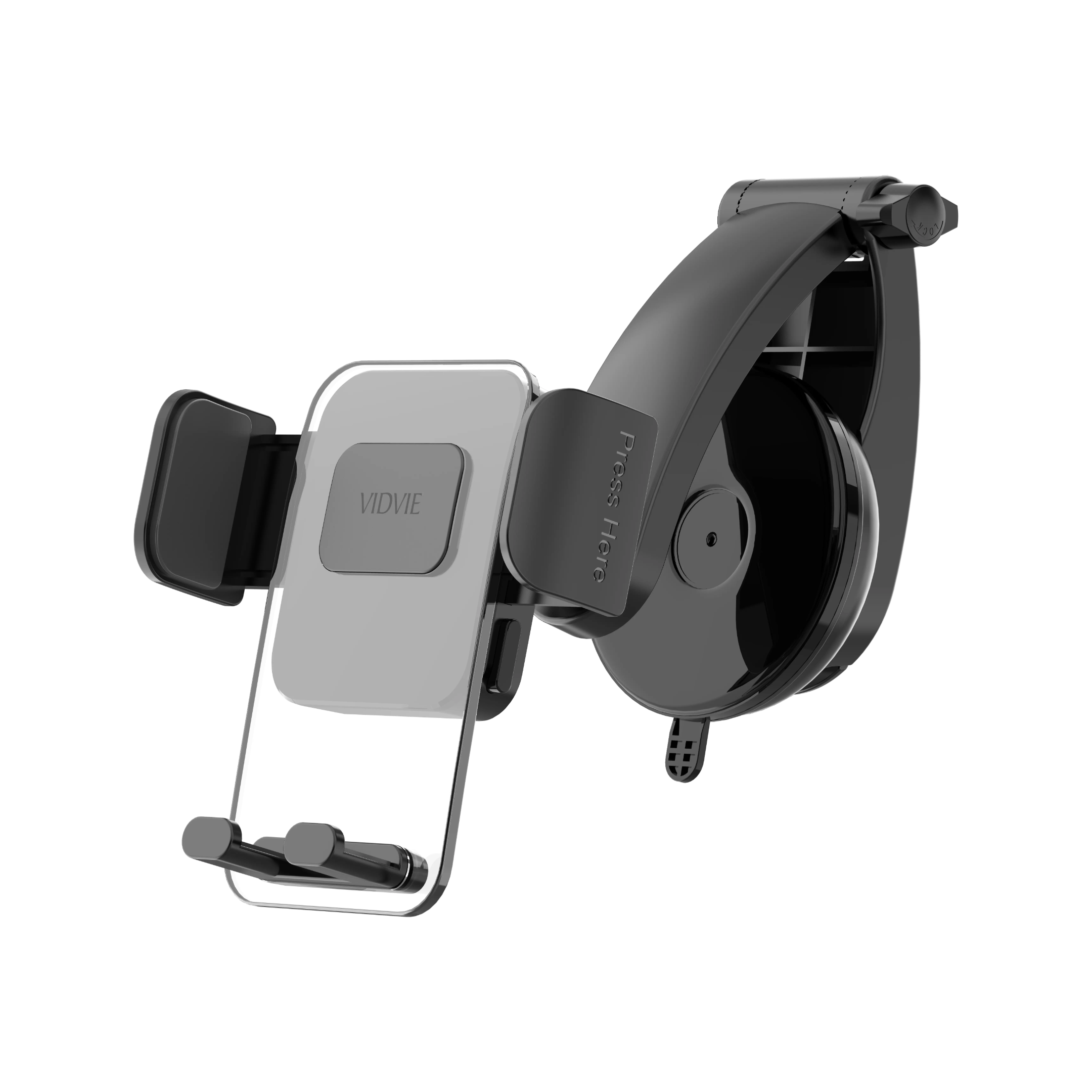 HC1522 Center Console Suction Cup Car Holder (Black)