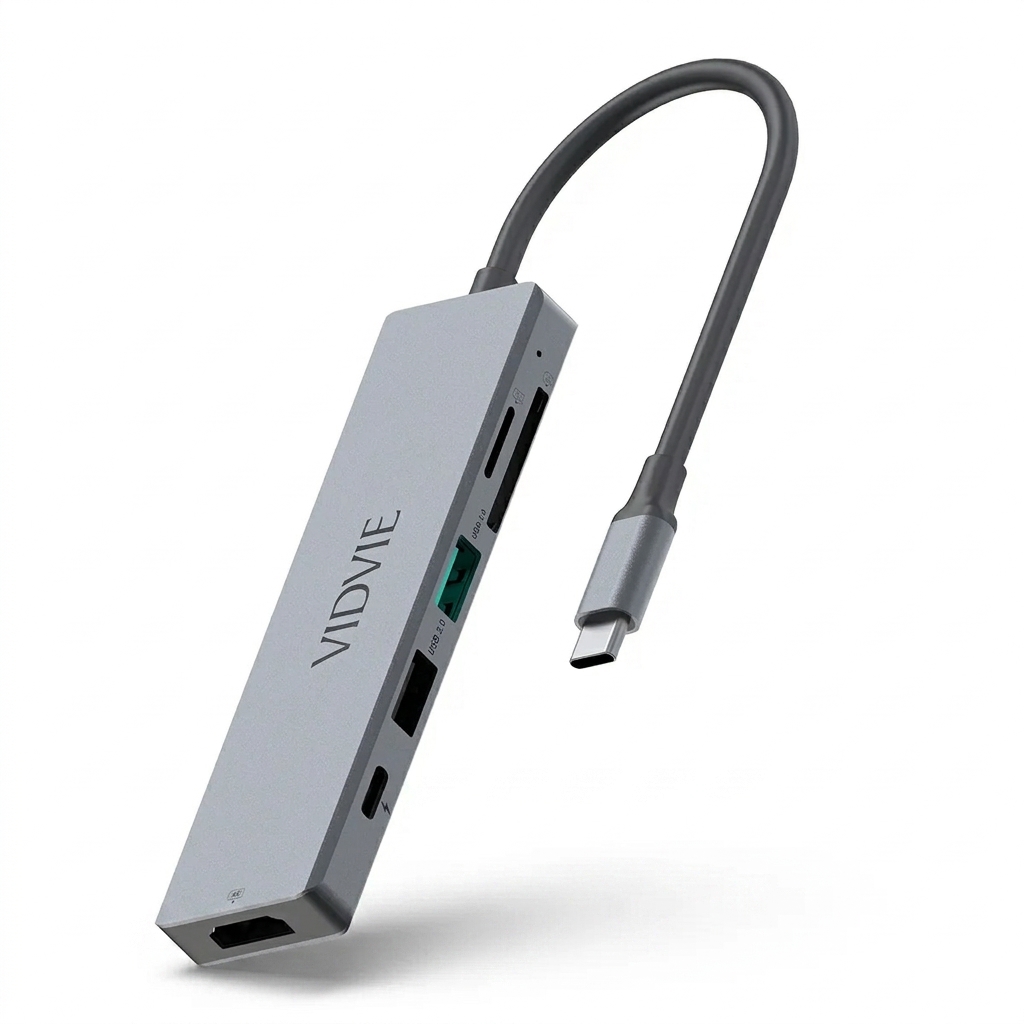Vidvie HUB03  6-IN-1 HUB Docking Station