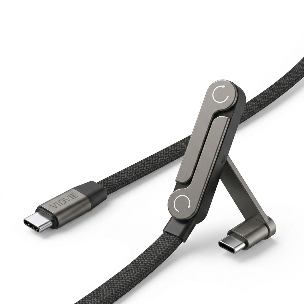 Vidvie CB4068C&C  66W Type-C to Type-C Bracket Data Cable