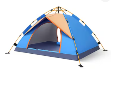 LB-20348 4 Person Camping Tent Large Waterproof Family Tent - Multicolors