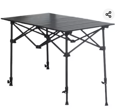 Camping Table Folding Outdoor Table with Adjustable Height, Large Storage Bag and Carrying Bag, Portable Aluminum Table for Indoor & Outdoor Picnic BBQ Backyards Beach