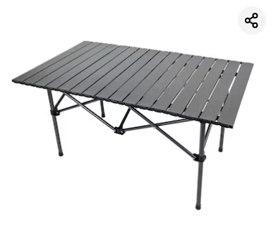 Paradiso Coral Rolling Steel Table, 55x95x50 cm, 3.51 kg
