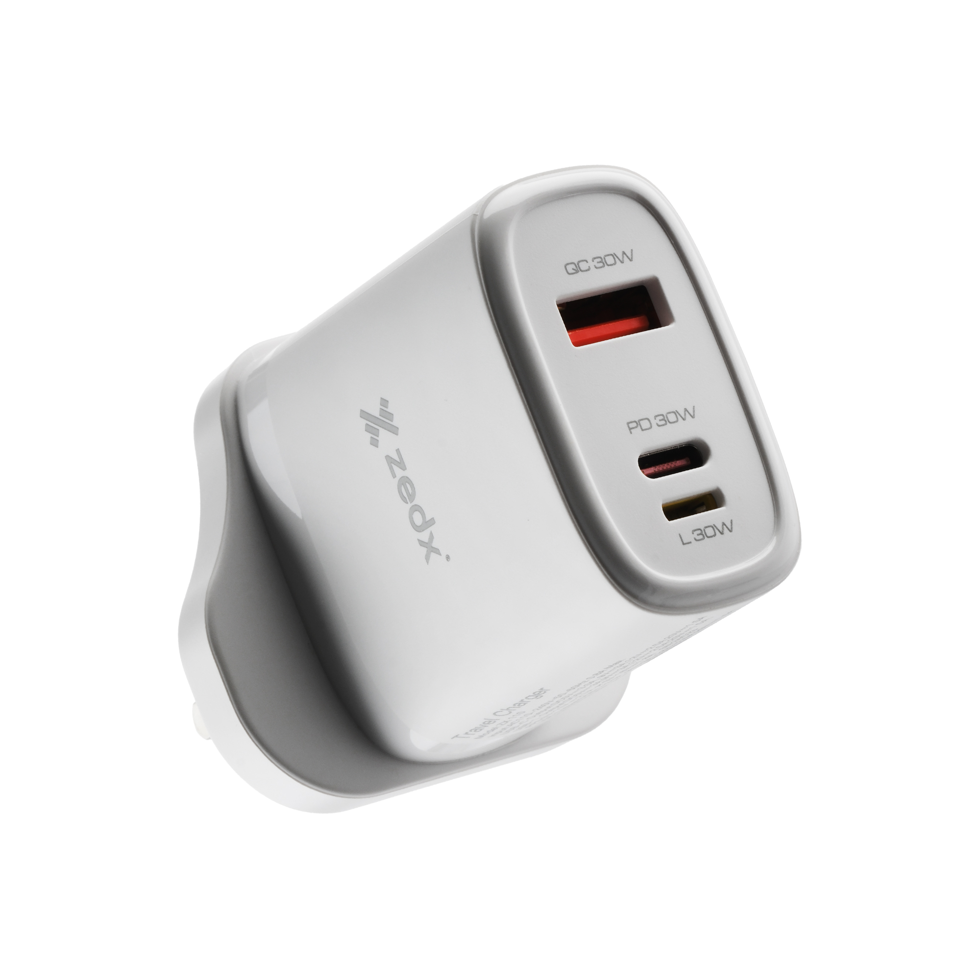 طقم محول شاحن حائط سريع ZEDX 30W PD ZX110 مع كابل