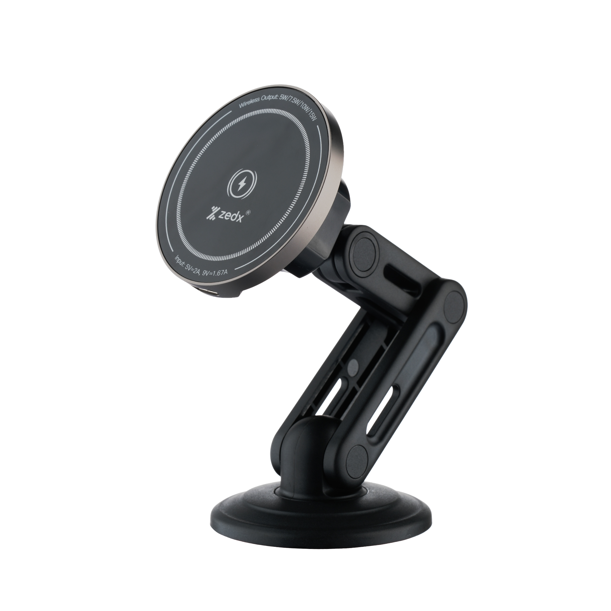 Zedx 15W Magnetic Wireless Car Charger Mount -C317
