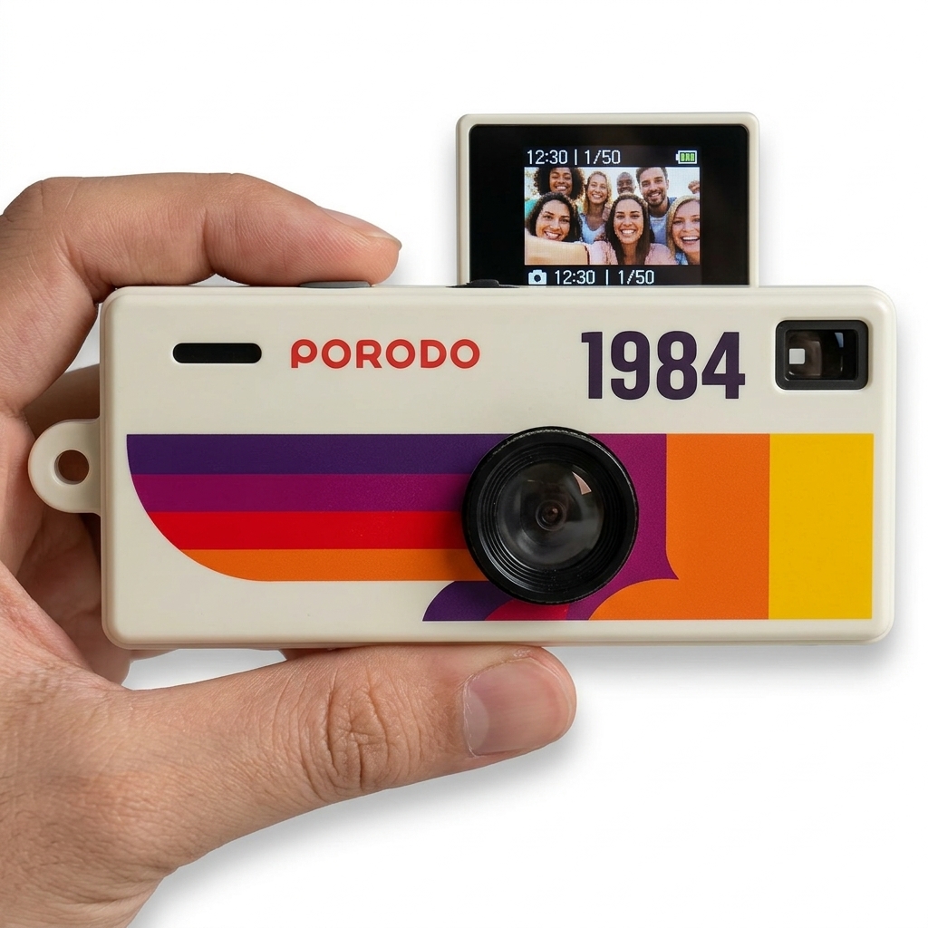 Porodo Lifestyle Memo Thumb-Sized Digital Camera with TF Card Support